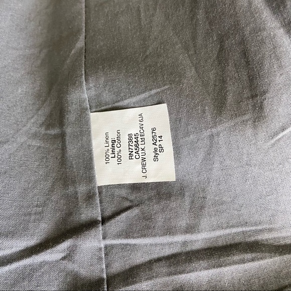 J. Crew Grey Schoolboy Blazer in Linen - Picture 6 of 8